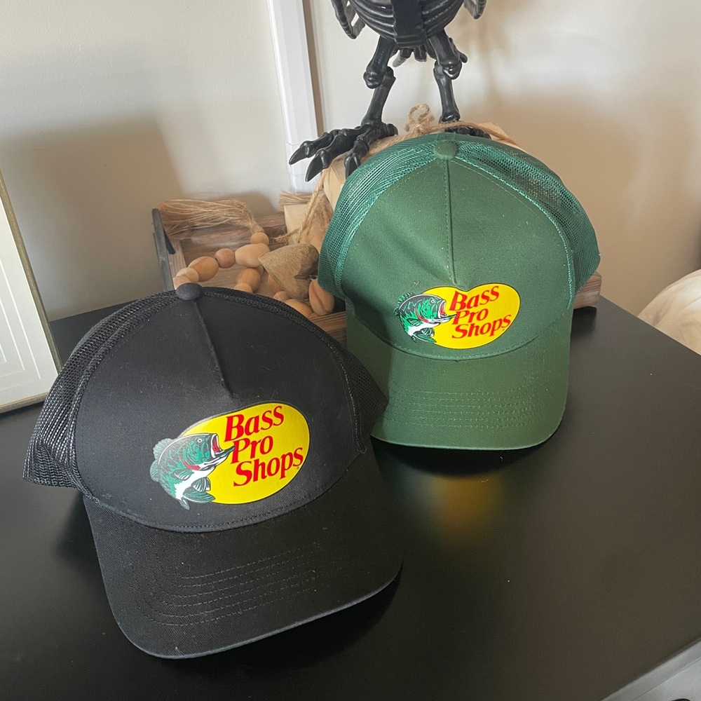 2 Bass Pro Shops Caps